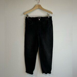 Madewell‎ the vintage wide leg crop black jeans S